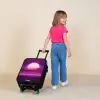 Rasterlandschap met zon Kinderkoffer - Zwart klein -sfeer1