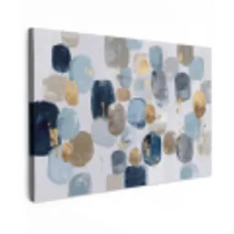 Abstract - Goud - Vormen Tuinposter op houten frame 2 cm dik klein -3d
