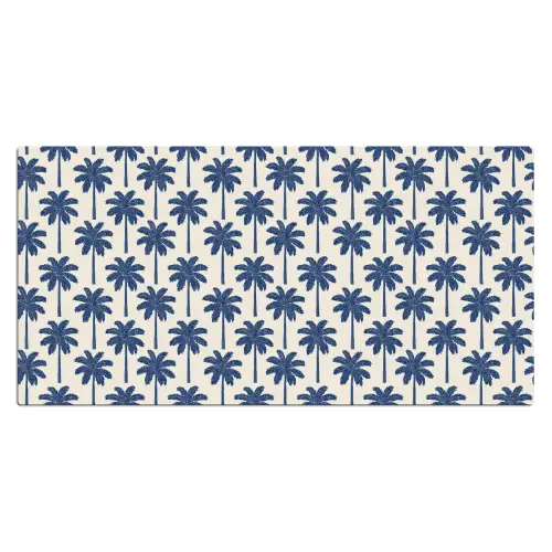 Symmetrisch - Palm - Blauw Muismat XXL klein 681 -3d_leeg