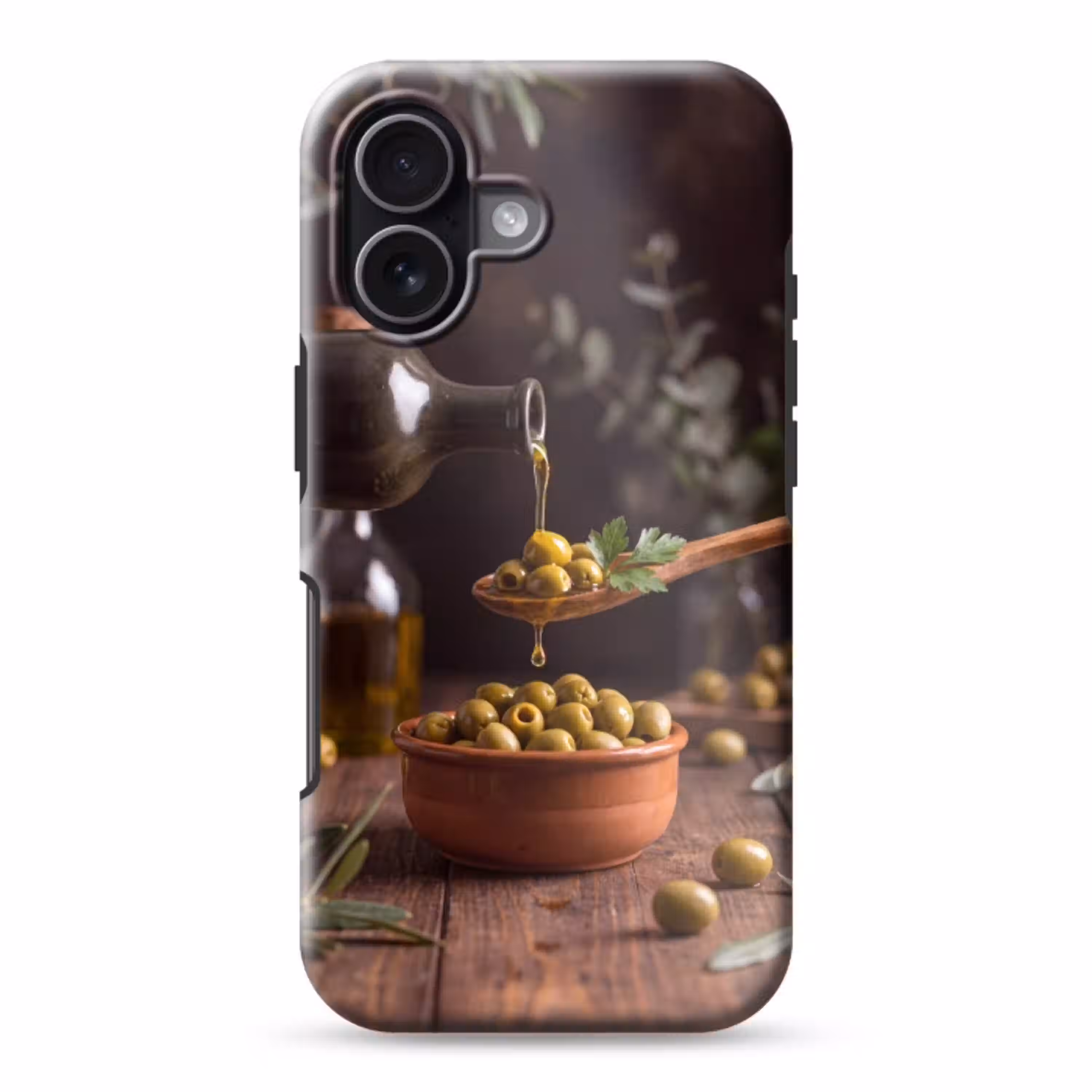 Olijven - Olijfolie - Eten Toughcase MagSafe Apple iPhone 17 klein -3d