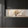 Bloem - Dahlia - Wit keuken achterwand 2 middel -sfeer1