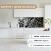 Luipaard - Zwart - Wit - Oog keuken achterwand 2 middel -sfeer4_FR