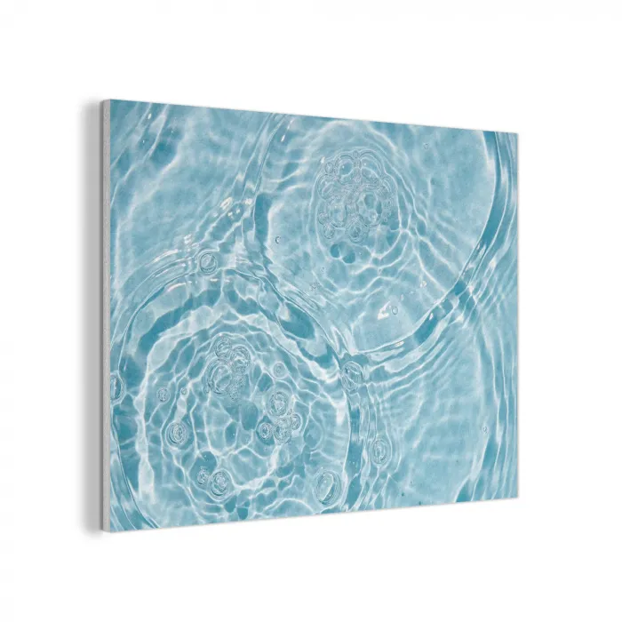 Water - Blauw - bubbels PET vilt klein -3d
