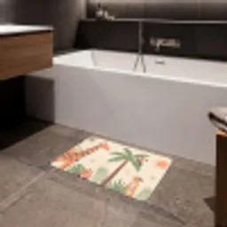 Dieren - Tropisch - Safari - Kleurrijk Badmat klein -sfeer3