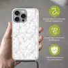 Wit - Marmer - Grijs Hoesje iPhone 16 Pro Max met koord klein 804 -sfeer2_NL