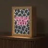 Panterprint - Zwart - Neonletters - Roze Light Box met kabel (Tafellamp) klein -z3d_website