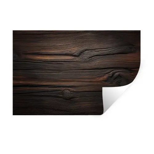 Hout - Grillige nerven Muursticker klein -3d