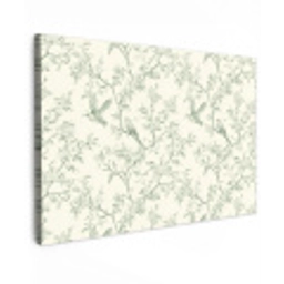 Klassiek - Vogels - Groen Tuinposter op houten frame 2 cm dik klein 845 -3d