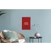Rood - Frans - Quotes Muursticker klein -plant