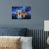 Skyline Toronto - Modern - Stadslicht - Blauw poster papier klein -sfeer2