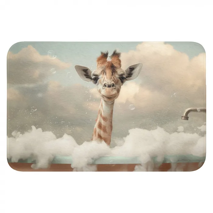 Giraffe - Wilde dieren - Bad -  Schuim Badmat klein -3d