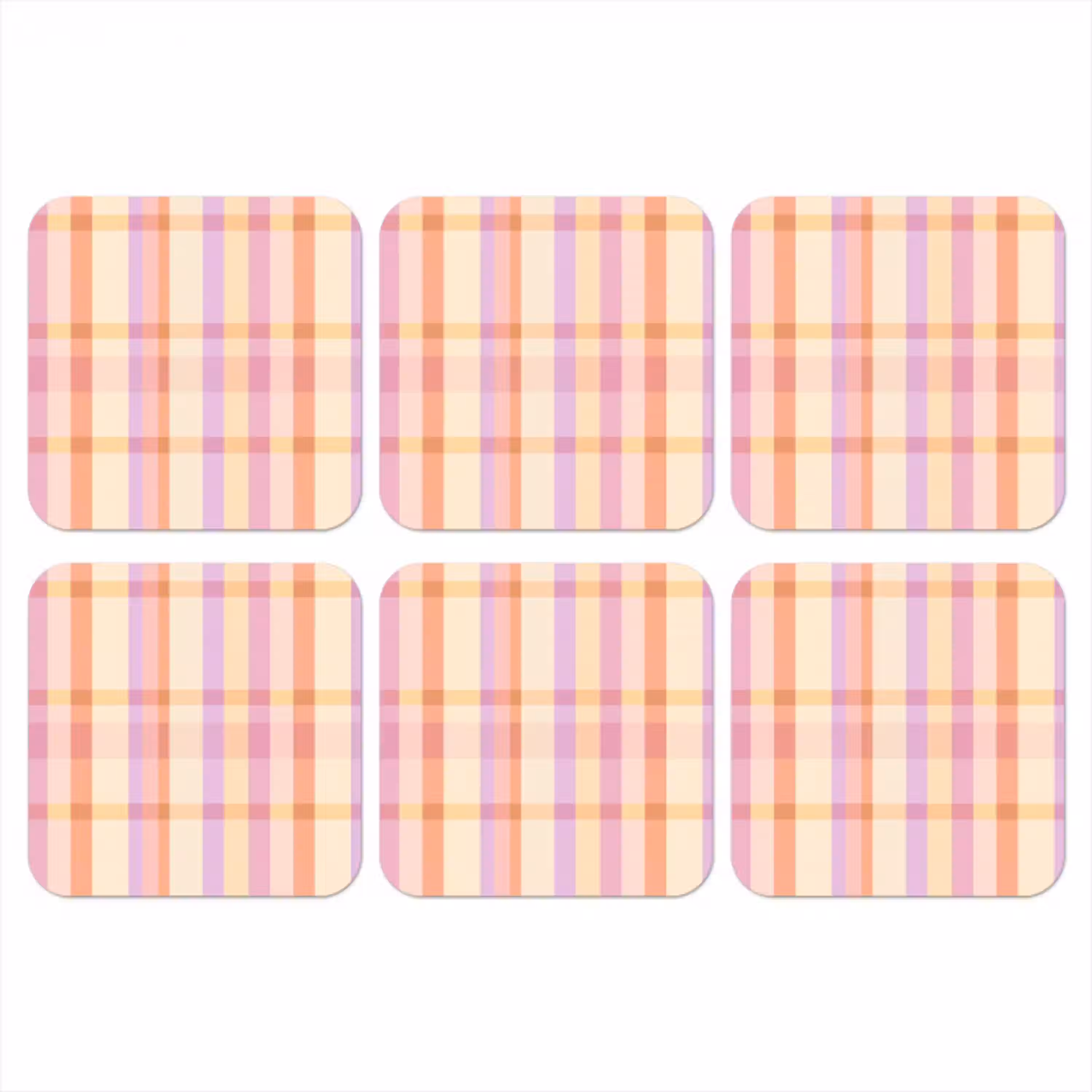 Pastel - uitpatroon - Geometrisch onderzetter kurk middel 366 -3d