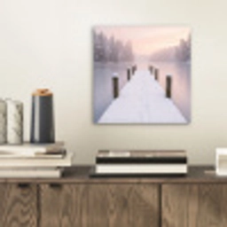 Steiger - Meer - Mist - Winter - Serene aluminium wit klein -sfeer1