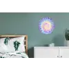 Spiraal - Tie dye - Pasteltinten Wandcirkel aluminium klein -slaapkamer