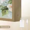 Bloesem - Bladeren - Lichtblauw Light Box met batterij (Wandlamp) middel -USP_websiteoplaadbaarNL