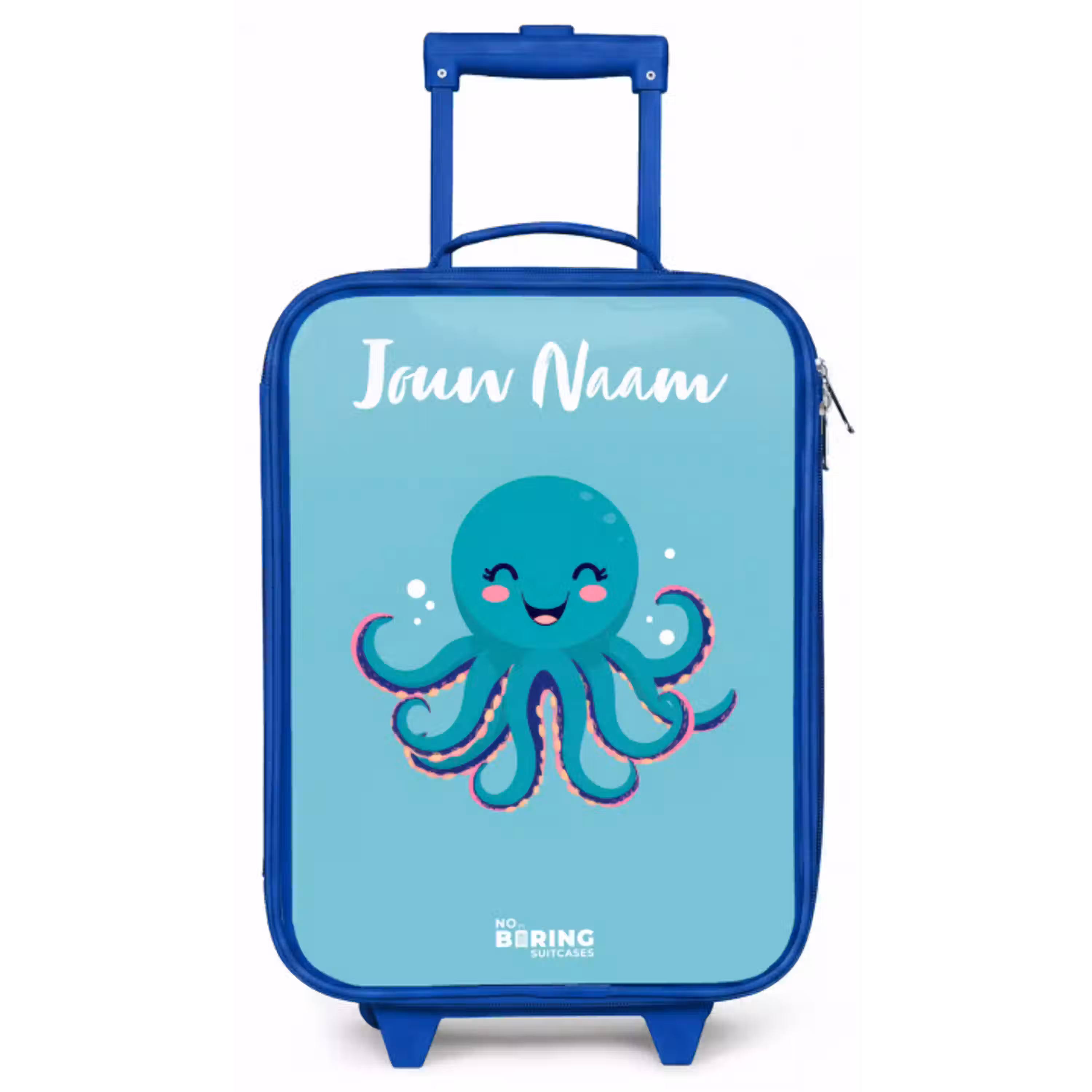 Octopus - Water - Blauw Kinderkoffer - Blauw klein -zz3dotto