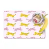 Geel - Roze - Katten - Wit Placemat vinyl groot 368 -zzzproduct_Kitchenyeah-website