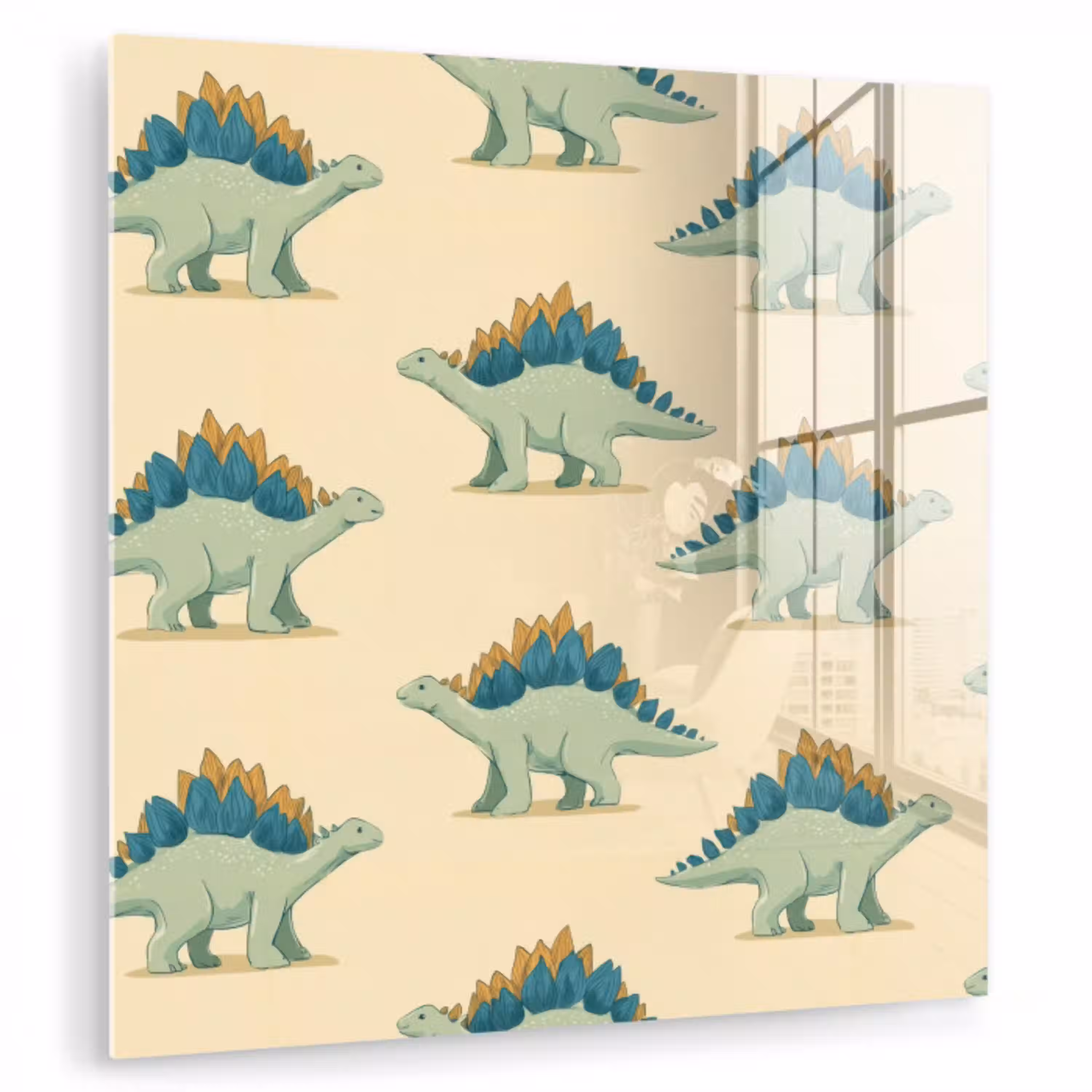 Dino - Patroon - Groen plexiglas 5mm klein 11 -zzzproduct_nieuw