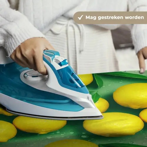 Citroenen - Geel - Groen - Druppels Wandkleed katoen klein 269 -sfeer9