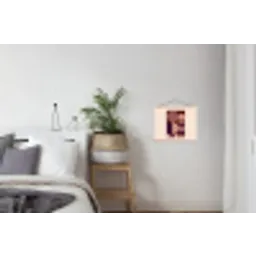 Geometrisch - Cirkels - Rood textielposter latten blank klein -woonkamer