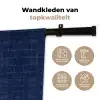 Krokodil - Leer - Blauw Wandkleed katoen klein 269 -sfeer2