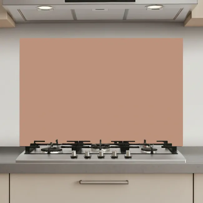 Beige - Kleur - Roze keuken achterwand spatscherm klein 900 -3d_website