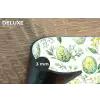 Patroon - Groen - Eieren Placemat vinyl groot -closeup