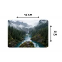 Waterval - Bomen - Bergen Placemat vinyl groot -specs
