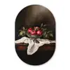 Granaatappels - Klassiek - Vintage Wandcirkel Ovaal Forex klein -3d