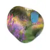 Tuinhuisje - Blauw - Bloemen Wandcirkel Organisch Forex 3mm klein -3d