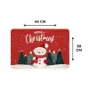 Kerstgroet - Sneeuw - Rood Placemat vinyl groot -specs