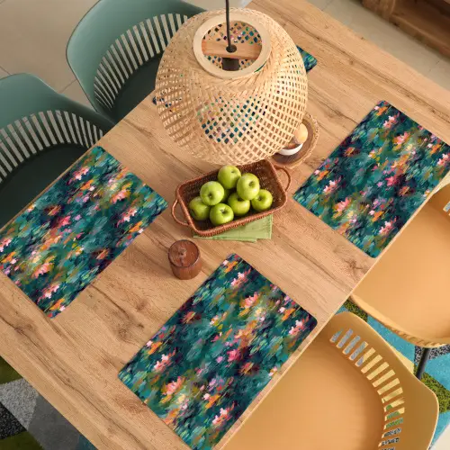Waterlelies - Vijver - Water Placemat vinyl groot 368 -zzsfeer5_Kitchenyeah-website