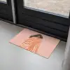 Meisje - Deken - Gestreept - Oranje Deurmat klein -sfeer2