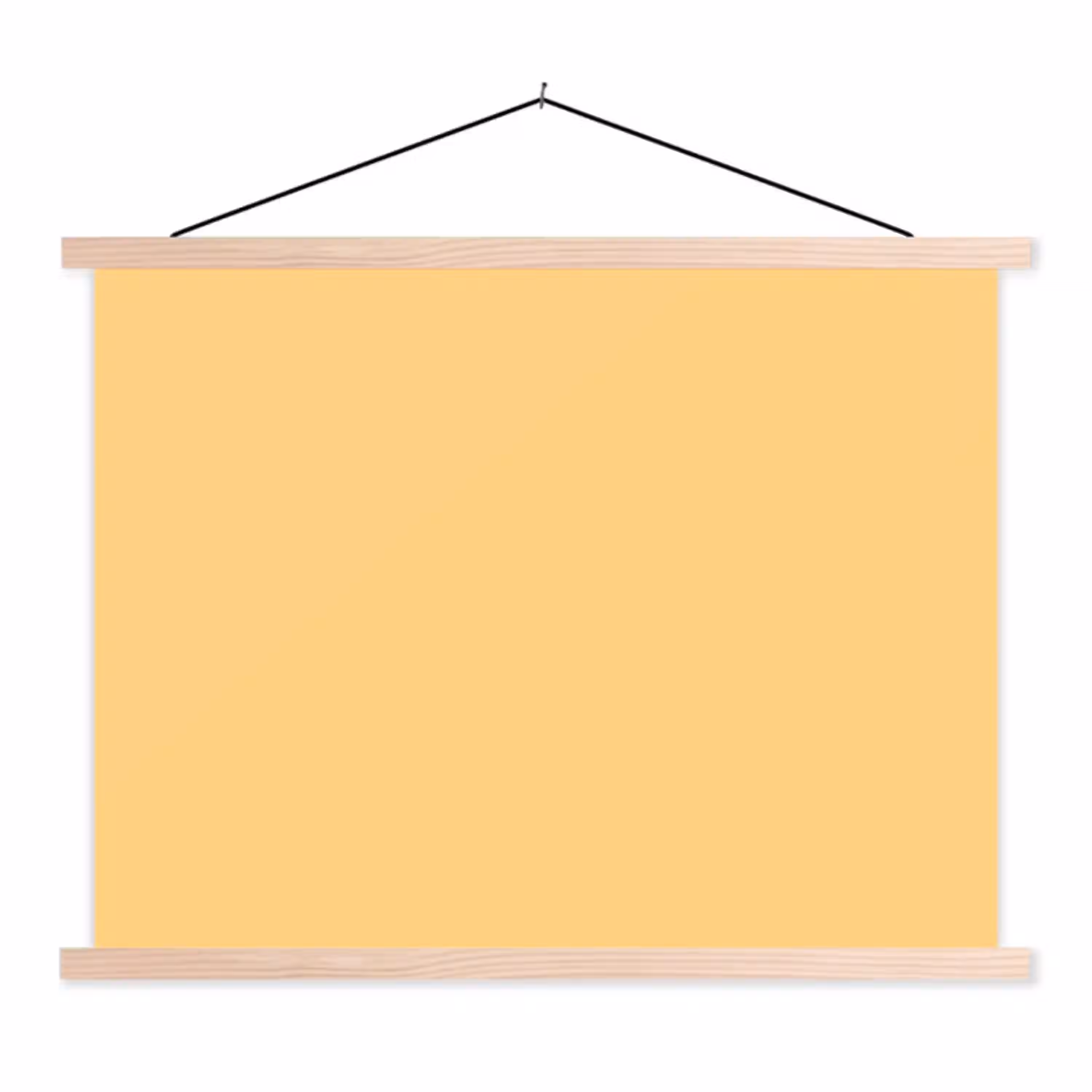 Apricot - Ice - Oranje textielposter latten blank klein 122 -3d