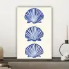 Schelpen - Blauw - Patroon canvas 2cm klein -sfeer6