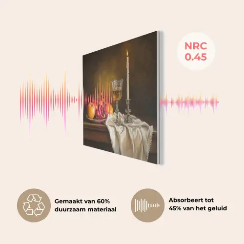 Fruit -  Stilleven - Wijn - Kaars PET vilt klein -USP_NL