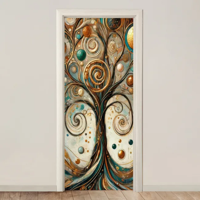 Deursticker - Levensboom - Boom - Abstract - Modern