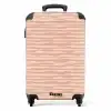 Horizontale strepen op beige achtergrond NBS - Handbagage koffer - Volwassenen Unisex middel -productfoto_recht