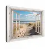 Raam - Zee - Kust - Natuur - Doorkijk - Strand - Waddenzee canvas 2cm klein -z3d