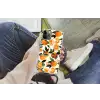 Sinaasappels - Vruchten - Bladeren - Oranje - Groen - Beige Hoesje iPhone 12 Pro met koord klein -hand