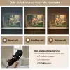 Eekhoorn - Nootje - Gras Light Box met batterij (Wandlamp) middel -USP_lichtkleurNL