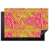 Neon - Zebra - Roze - Groen Inductie beschermer vinyl 3mm klein 276 -3d