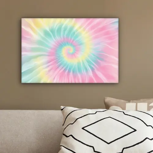 Pasteltinten - Tie dye - Roze canvas 2cm klein -sfeer3