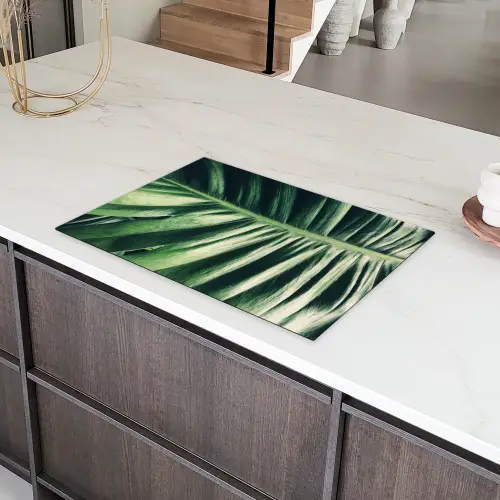 Palmblad - Tropisch - Natuur - Jungle Inductie beschermer vinyl 3mm klein -sfeer8