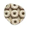 Donuts - Chocolade - Wit - Beige Wandcirkel Organisch Plexiglas middel -3d