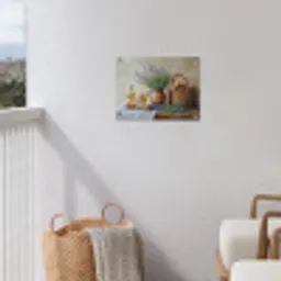 Lavendel - Brood - Stilleven tuinposter los doek klein -sfeer8