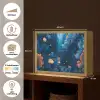 Koraalrif - Vissen - Oceaan - Blauw Light Box met batterij (Wandlamp) middel -USP_websiteoverzichtNL