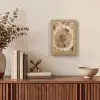 Paardenbloem - Bloemen - Natuur - Bruin Light Box met kabel (Tafellamp) klein -sfeer2