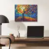 Boom - Zon - Verflook - Kleuren - Abstract PET vilt klein -sfeer5