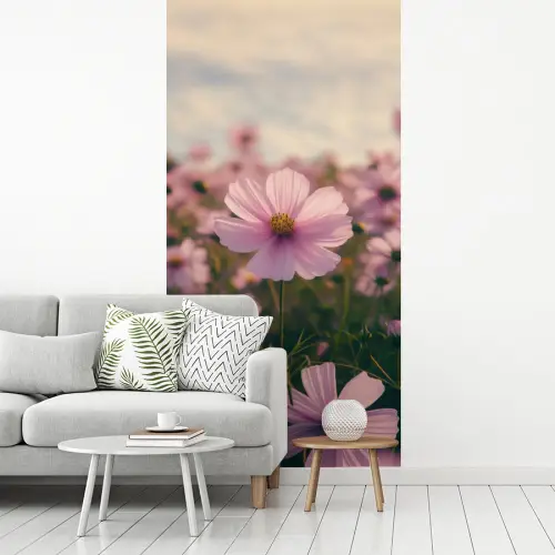 Bloemen - Paars - Wazig fotobehang vinyl groot -woonkamer